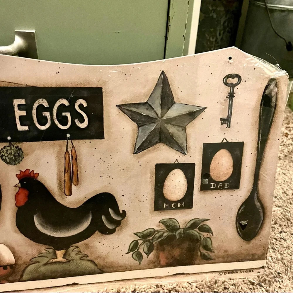 NEW Heavy Duty Steel Farm Fresh Eggs Kitchen Metal Sign